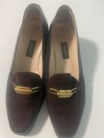 Elegante bruine Bally ischoenen leer maat 40, Kleding | Dames, Ophalen of Verzenden, Gedragen, Bruin, Instappers