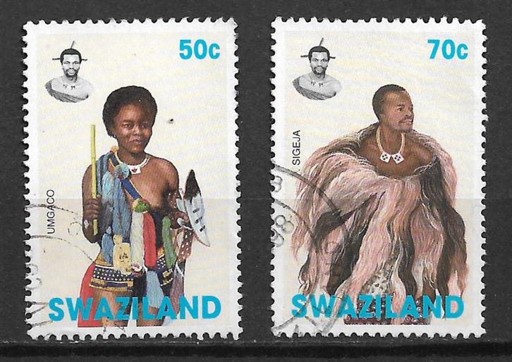 Swaziland 1997 Traditionele klederdracht, Postzegels en Munten, Postzegels | Afrika, Gestempeld, Overige landen, Verzenden