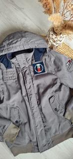 Tommy Hilfiger Winterjas Maat M - Goed!, Maat 48/50 (M), Tommy Hilfiger, Ophalen of Verzenden, Grijs