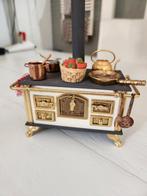 Vintage Victoriaans Duits miniatuurpoppenhuis keukenfornuis, Verzamelen, Poppenhuizen en Toebehoren, Ophalen of Verzenden, Zo goed als nieuw