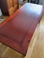 Grote eetkamertafel 220 x 90 x 76 Mahonie, Huis en Inrichting, Tafels | Eettafels, Ophalen, 200 cm of meer, 50 tot 100 cm, Zo goed als nieuw