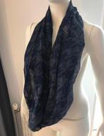 Pieces wikkel shawl sjaal blauw grijs houndstooth zgan, Sjaal, Zo goed als nieuw, Pieces, Verzenden