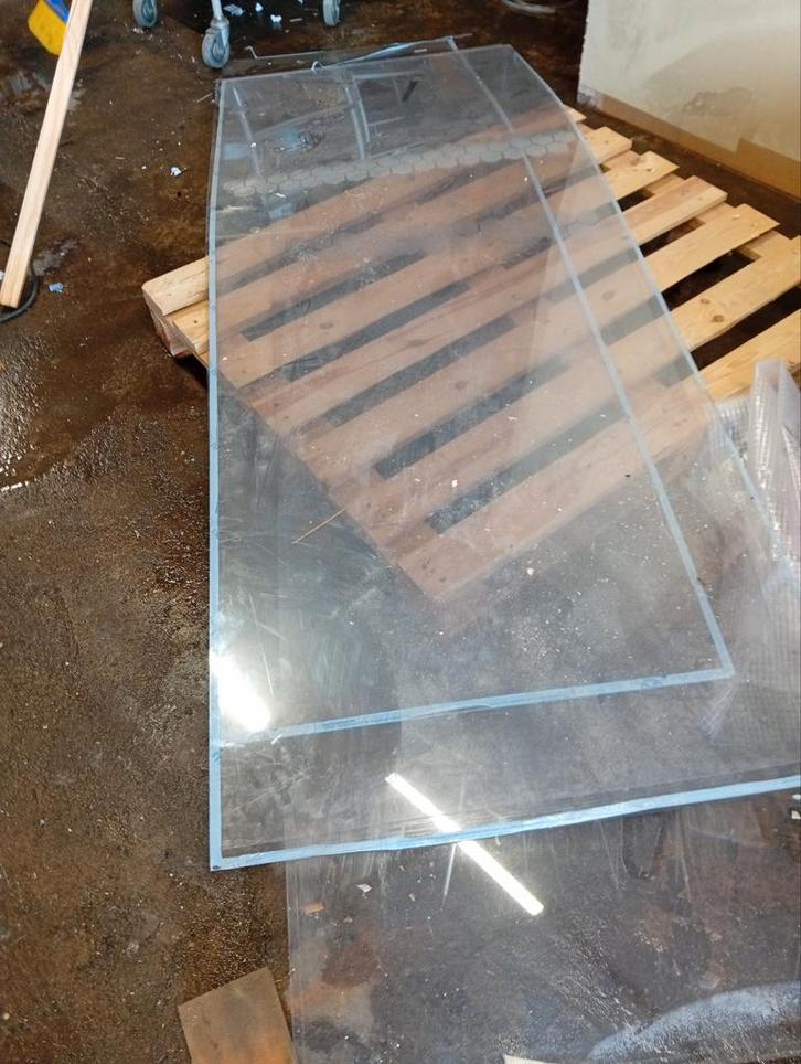 Plexiglas Platen - 4 stuks, Doe-het-zelf en Verbouw, Glas en Ramen, Gebruikt, Gevelraam of Ruit, Ophalen