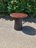 Livingfurn bijzettafel Salvator walnut 50x50x47cm nu €45, Ophalen, ., Zo goed als nieuw, .