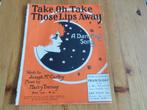 Take Oh take those lips away - Tierney / McCarthy, Zang, Gebruikt, Ophalen of Verzenden, Artiest of Componist
