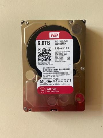 WD Red 6tb NAS HDD *WD60EFRX* beschikbaar voor biedingen