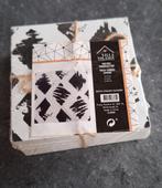6 houten onderzetters zwart wit, Ophalen of Verzenden, Nieuw, Glas of Kopje