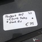 Peugeot 207 3 drs   2007  Portier Rechtsvoor, Auto-onderdelen, Carrosserie en Plaatwerk, Ophalen, Gebruikt, -, Deur