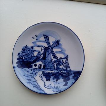 Delft blauw wandbord molen beschikbaar voor biedingen