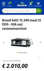 VOORTENT CARAVAN Brand Safir TL 240, Ophalen, Zo goed als nieuw