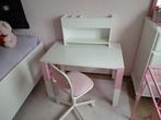 Ikea Pahl bureau met Orfjall stoel roze/wit, Huis en Inrichting, Ophalen, Gebruikt