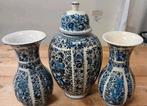kaststel 3 dlg pot 36cm, 2 vazen 26cm, Ophalen