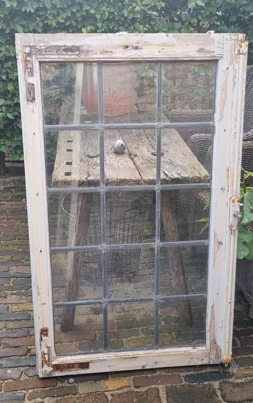 Glas en lood ramen brocante raam tuinkas kweekkas, Doe-het-zelf en Verbouw, Glas en Ramen, Gebruikt, Ophalen