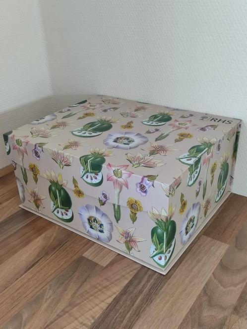 Opbergdozen botanische print, Kinderen en Baby's, Kinderkamer | Inrichting en Decoratie, Nieuw, Overige typen, Ophalen