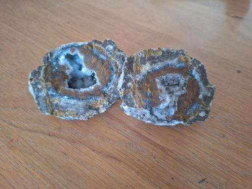 Mexicaanse Kristal Geodes - Set van 2, Verzamelen, Mineralen en Fossielen, Mineraal, Ophalen of Verzenden