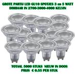 GROTE PARTIJ LED GU10 SPOTJES 2700-3000-4000K, Nieuw, Ophalen of Verzenden, Glas, PREMIUM PRODUCT