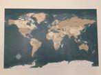 Nieuw: wereldkaart, landkaart groot 120x75x0,5cm. (prikbord), Nieuw, Overige typen, Ophalen of Verzenden, 100 tot 125 cm