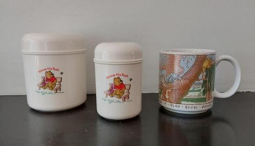 Winnie the Pooh beker + 2 voorraadpotjes Rotho, Verzamelen, Disney, Nieuw, Overige typen, Winnie de Poeh of vrienden, Ophalen of Verzenden