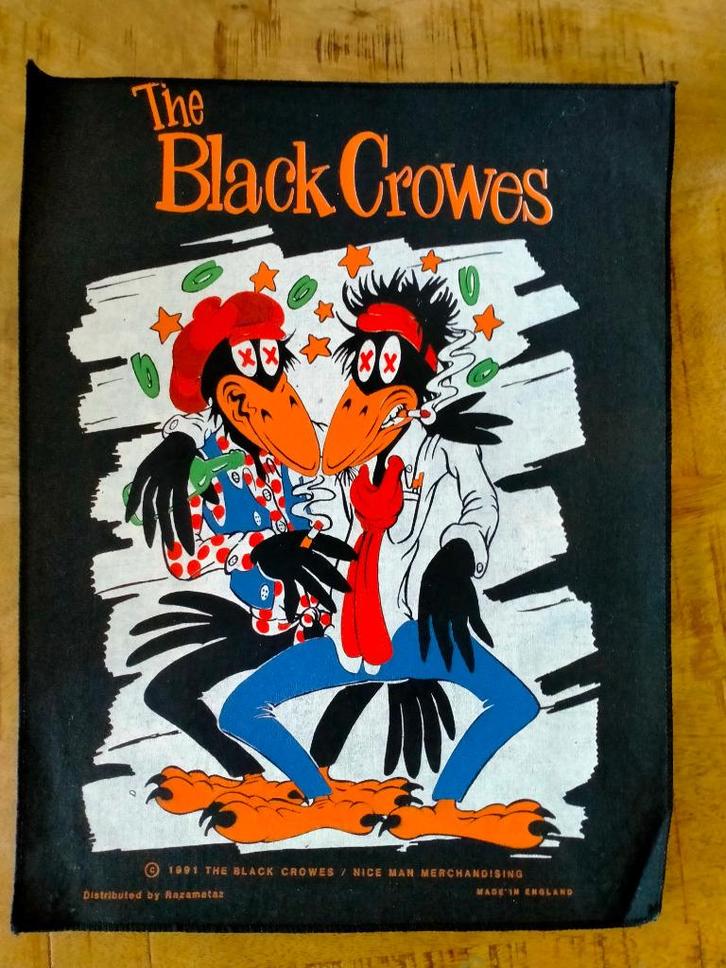 The Black Crowes hard to handle 1991 vintage backpatch RARE, Verzamelen, Muziek, Artiesten en Beroemdheden, Zo goed als nieuw