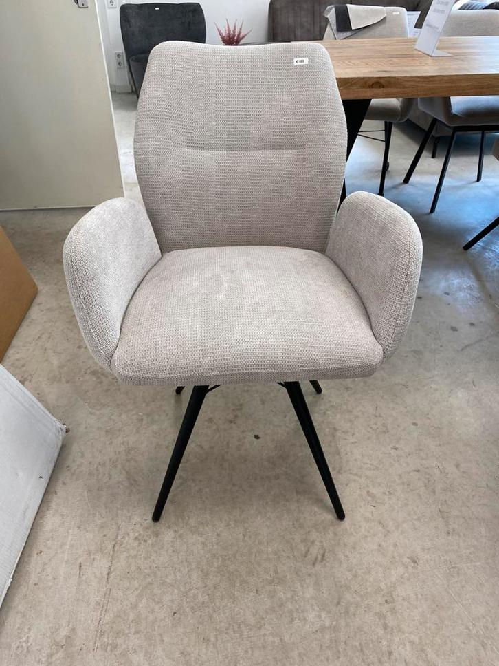 Eetkamerstoel Juel draaibaar, Huis en Inrichting, Stoelen, Nieuw, Eén, Grijs, Ophalen of Verzenden