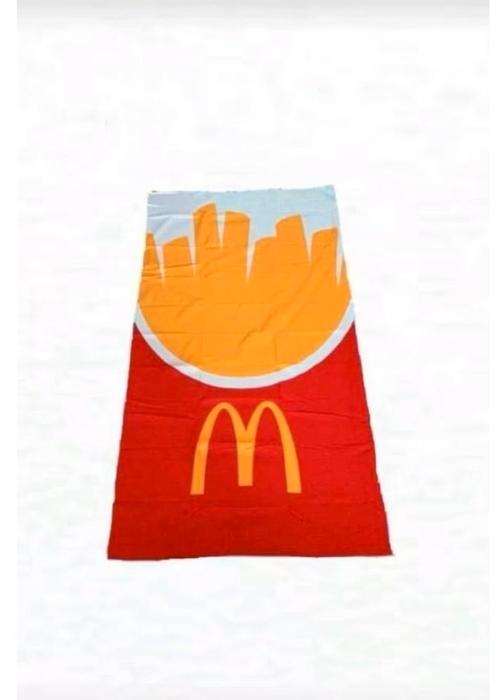 Strandlaken Mc Donald's, Huis en Inrichting, Badkamer | Badtextiel en Accessoires, Nieuw, Overige typen, Ophalen of Verzenden