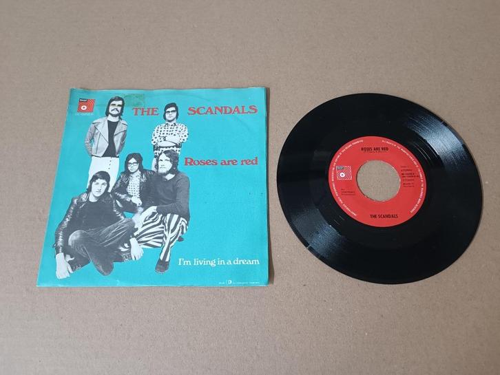 Single: The Scandals - Roses Are Red (1974), Cd's en Dvd's, Vinyl Singles, Gebruikt, Pop, 7 inch, Verzenden