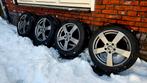 Dezent velgen met Michelin winterbanden 17" 5x112 VW/Audi, Ophalen, Gebruikt, Banden en Velgen, 17 inch