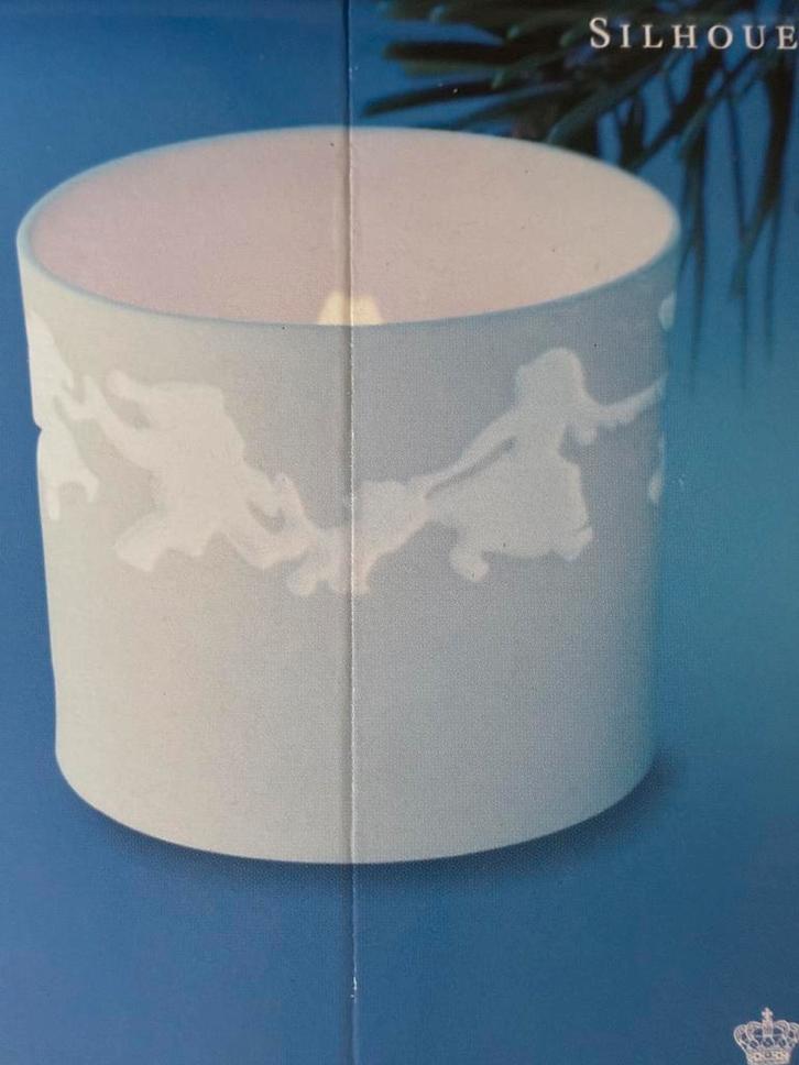 Royal Copenhagen White Christmas silhouette voor waxinelicht, Diversen, Kerst, Nieuw, Ophalen of Verzenden
