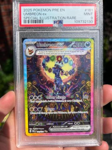 Umbreon Ex (#161) Special Illustration Rare EN - PSA 9 beschikbaar voor biedingen