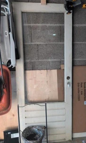 Hardhouten deur, Doe-het-zelf en Verbouw, Overige Doe-het-zelf en Verbouw, Gebruikt, Ophalen