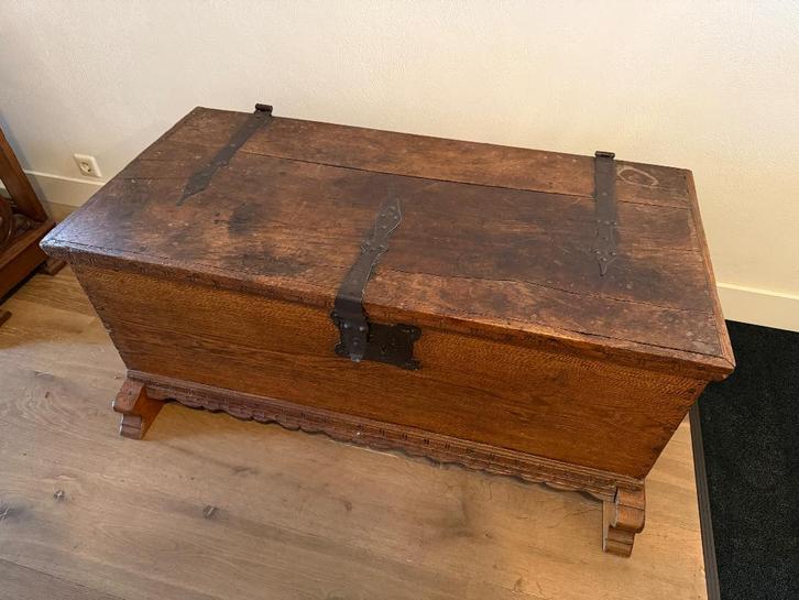 Supermooie antieke dekenkist, Antiek en Kunst, Antiek | Meubels | Stoelen en Banken, Ophalen