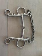 Pelham bit, enkelgebroken, 14,5cm, Dieren en Toebehoren, Ophalen of Verzenden, Gebruikt