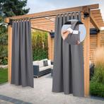Set gordijnen voor buiten waterdicht klittenband 132 x 243cm, Huis en Inrichting, Stoffering | Gordijnen en Lamellen, 100 tot 150 cm