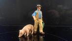 Vintage Papo: Boer met emmer en biggetje, Verzamelen, Poppetjes en Figuurtjes, Ophalen of Verzenden, Zo goed als nieuw