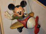 Zeldzaam Mickey Mouse Beeld in Vliegtuig, Verzamelen, Ophalen of Verzenden, Mickey Mouse, Zo goed als nieuw, Beeldje of Figuurtje