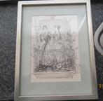 OUDE PRENT/ ETS- MODE PRENT -DAMES IN JAPONNEN- M. DE SOLAR, Ophalen of Verzenden