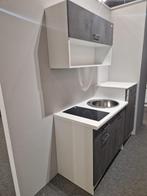 Keuken Tyni Lengte 160 cm, Nieuw, Minder dan 100 cm, Grijs, 25 tot 50 cm