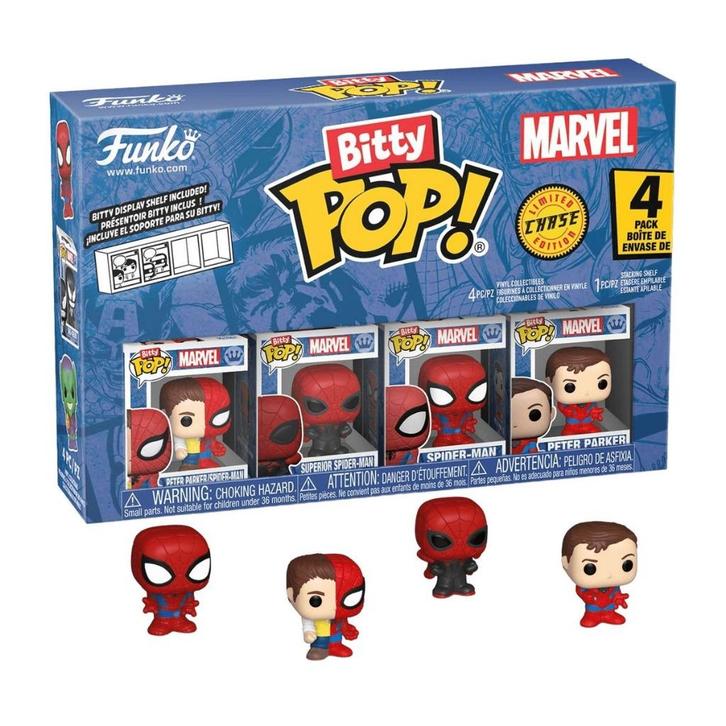 Spider-Man Bitty POP! 4-Pack Series 4 Mini Vinyl Figures (2c, Verzamelen, Poppetjes en Figuurtjes, Nieuw, Verzenden