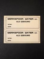 Stickers ‘Werkspoor Water B.V. - als gebouwd’ voor schepen, Ophalen of Verzenden, Zo goed als nieuw, Overige typen