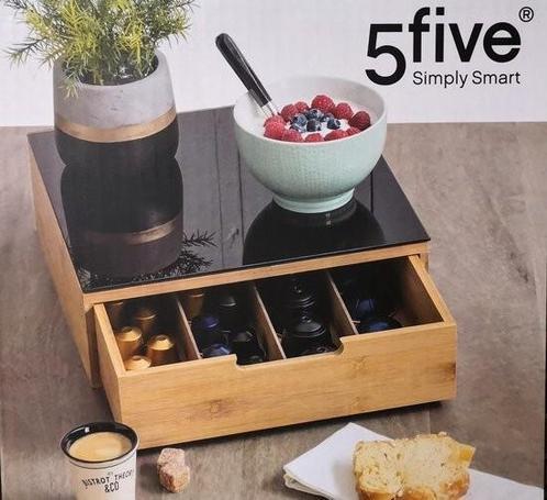 Luxe Capsulehouder met lade voor koffiecups- Bamboe -, Huis en Inrichting, Keuken | Keukenbenodigdheden, Gebruikt, Ophalen