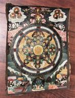 Handbeschilderde Tibetaanse Thangka, Antiek en Kunst, Ophalen of Verzenden