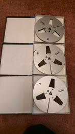 3x Ampex metal reels 18cm waarvan 2x met tape, Ophalen of Verzenden, Onderdeel