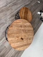 Mango Houten Salontafel, Minder dan 45 cm, Rond, Ophalen of Verzenden, Zo goed als nieuw