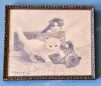 Cornelis Raaphorst (1875-1954), drie kittens., Ophalen of Verzenden