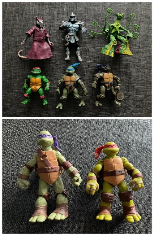 TMNT Teenage Mutant Ninja Turtles ... 8 stuks, Verzamelen, Poppetjes en Figuurtjes, Zo goed als nieuw, Ophalen