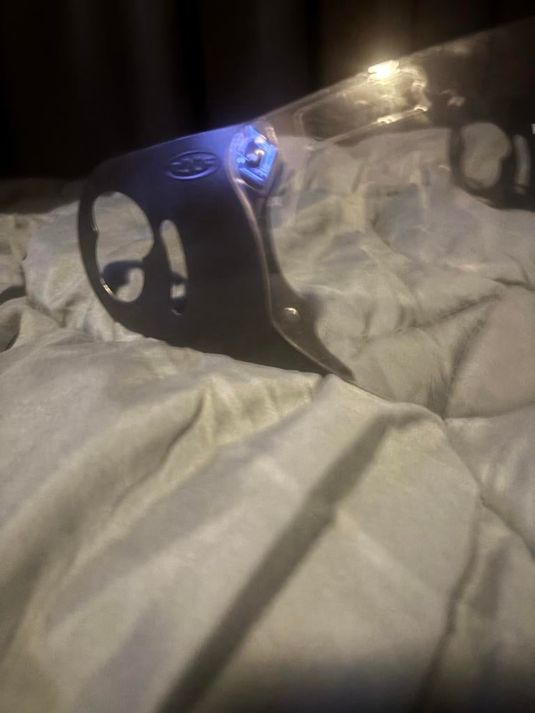 Boxer doorzichtig vizier, Motoren, Kleding | Motorhelmen, Ophalen of Verzenden, Tweedehands, Systeemhelm, Overige merken