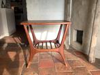 Vintage jaren 60 bijzet/ lektuur tafeltje, teak, Ophalen