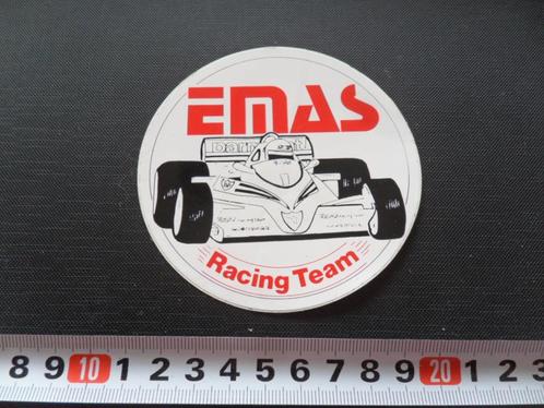 sticker EMAS Racing Team F1, Verzamelen, Stickers, Zo goed als nieuw, Bedrijf of Vereniging, Ophalen