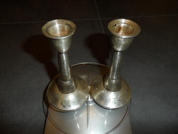 Zilveren kandelaren - sloopzilver. beschikbaar voor biedingen