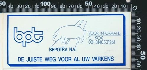 Sticker: Bepotra - De juiste weg voor al uw varkens, Verzamelen, Stickers, Zo goed als nieuw, Bedrijf of Vereniging, Ophalen of Verzenden